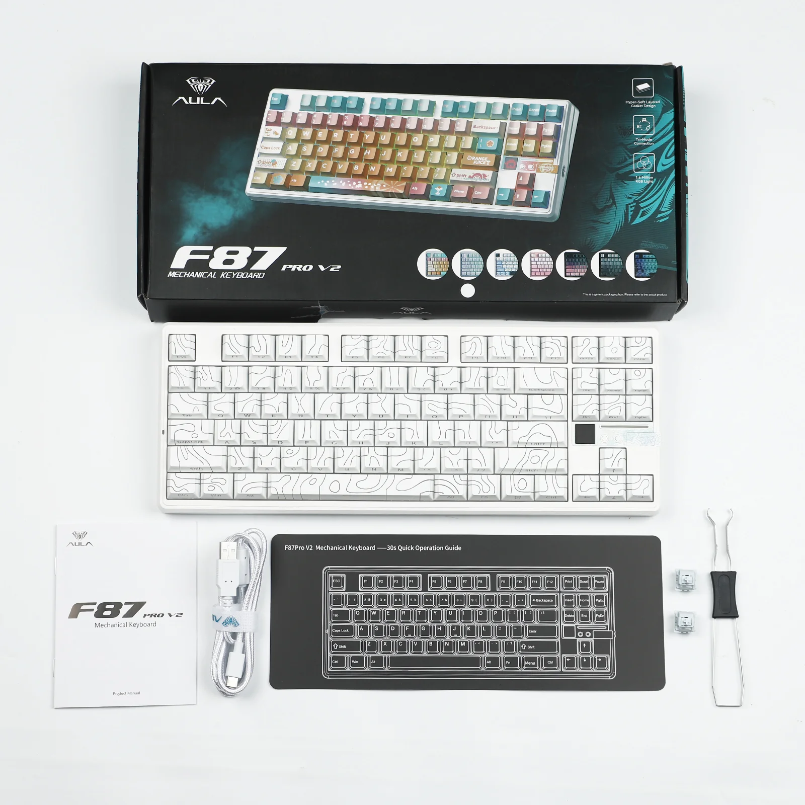 Bàn Phím Cơ AULA F87 PRO V2 - Hình ảnh 13