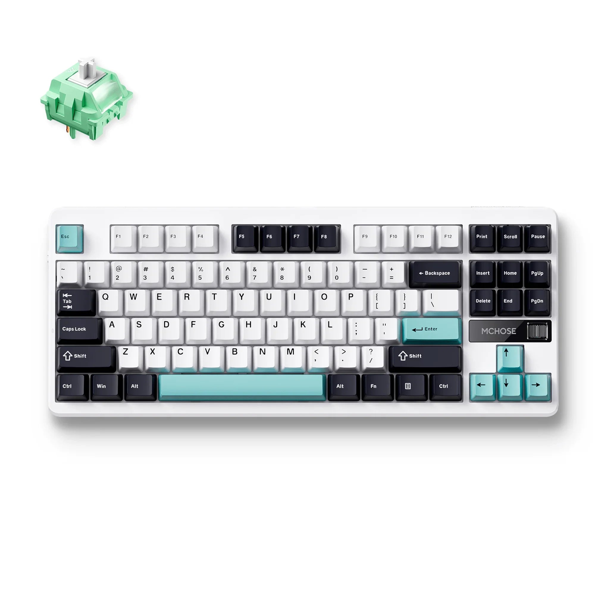 MCHOSE G87 màu Cyan Blue, switch Cabbage Tofu V2