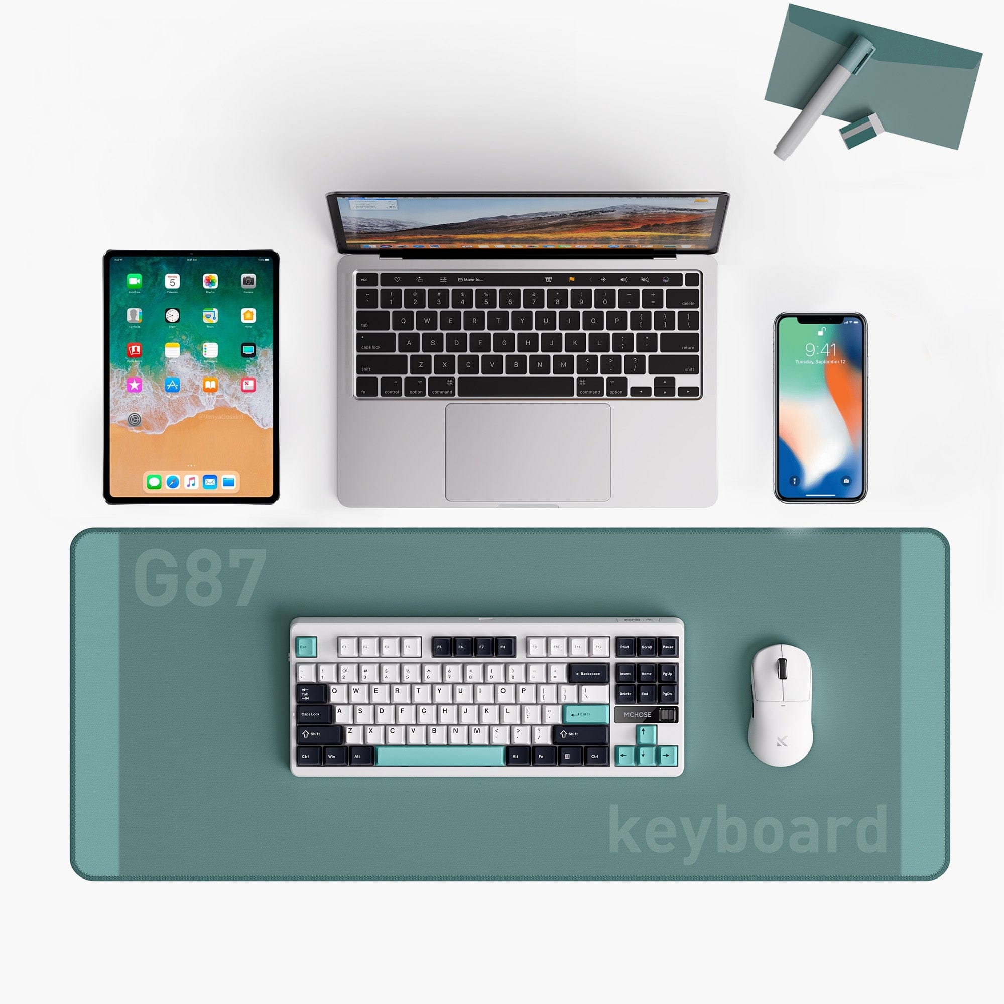MCHOSE G87 dùng chung với laptop, máy tính bảng, điện thoại