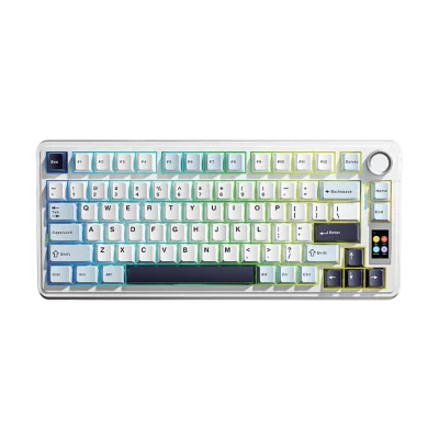 Bàn phím cơ AULA S75 Pro phối màu Glacier Blue